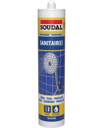 SOUDAL SANITAIRE SILICONE TRANSPARENT 290ML