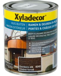 XYLADECOR RAAM EN DEUR UV PLUS SATIN DONKERE EIK 0.75L