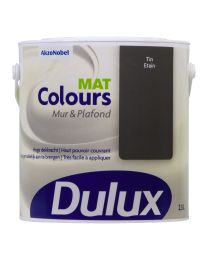 DULUX COLOURS MUR ET PLAFOND MAT - ETAIN 2.5L