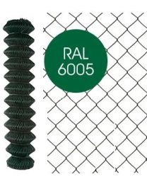 TENNISDRAAD GEPLASTIFICEERD 50X2.7MM 150CMX25M GROEN