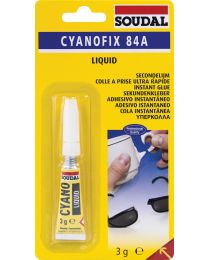 SOUDAL CYANOFIX 84A COLLE A PRISE UTRA RAPIDE 3GR