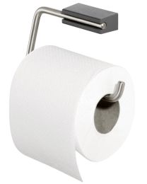 TIGER CLIQIT PORTE-ROULEAU PAPIER TOILETTE SANS RABAT ACIER INOXYDABLE BROSSÉ / GRIS FONCÉ