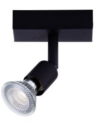 FANTASIA RUNE 1L OPBOUWSPOT ZWART LED 4.3WDIMBAAR 1X GU10