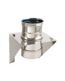 OPSINOX ENKELWANDIGE INOX SUPPORT MET BUIS DIA 80MM