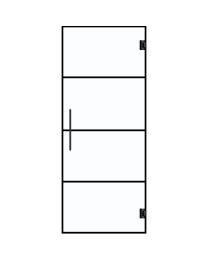 THYS THYTAN EVERYWAY PORTE VERRE BLACKLINE 4R 83X201CM