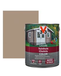 V33 HOUTBEITS / LAZUUR TUINHUIS COLOR 2,5L ZIJDEGLANS SANDSTONE