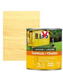 LASURE CHALETS TONS BOIS 0.75L SATIN INCOLORE