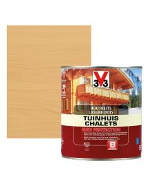 V33 HOUTBEITS / LAZUUR TUINHUIS HIGH PROTECTION 0,75L ZIJDEGLANS LICHTE EIK