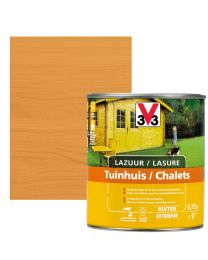 V33 HOUTBEITS / LAZUUR TUINHUIS 0,75L ZIJDEGLANS MIDDEN EIK