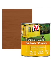 V33 HOUTBEITS / LAZUUR TUINHUIS 0,75L ZIJDEGLANS DONKERE EIK