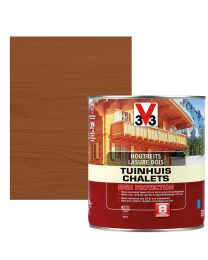 V33 HOUTBEITS / LAZUUR TUINHUIS HIGH PROTECTION 0,75L ZIJDEGLANS DONKERE EIK