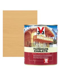 V33 HOUTBEITS / LAZUUR TUINHUIS HIGH PROTECTION 2,5L ZIJDEGLANS LICHTE EIK