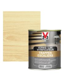 V33 VERNIS / LAK TRAPPEN 0,75L ZIJDEGLANS KLEURLOOS