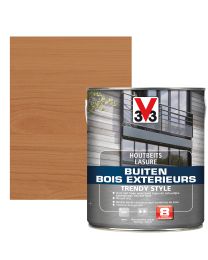 V33 HOUTBEITS / LAZUUR BUITEN TRENDY STYLE 2,5L ZIJDEGLANS OUDE CEDER