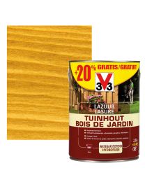 V33 HOUTBEITS / LAZUUR TUINHOUT 2,5L + 20% MAT LICHTBRUIN