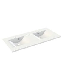 ALLIBERT WAVE PLAN DE TOILETTE 120 CM - BLANC BRILLANT