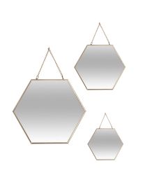 ATMOSPHERA HEXAGONALE SPIEGELSET GOUD 3ST