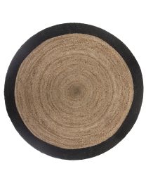 ATMOSPHERA TAPIJT JUTE BOORD ZWART 120CM