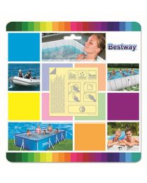 BESTWAY 6.5CM X 6.5CM UNDERWATER ADH REPARATIESET