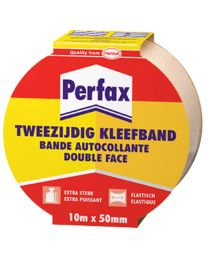 PERFAX TWEEZIJDIGE KLEEFBAND 10M