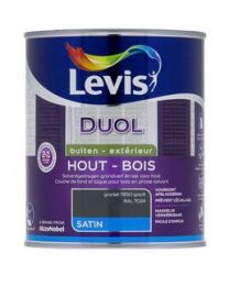 LEVIS DUOL HOUT VERF BUITEN SATIN GRANIET 750ML