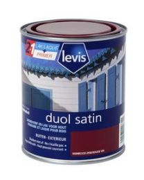 LEVIS DUOL HOUT VERF BUITEN SATIN WIJNROOD 750ML