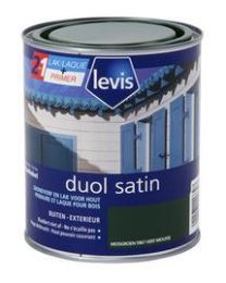 LEVIS DUOL HOUT VERF BUITEN SATIN MOSGROEN 750ML