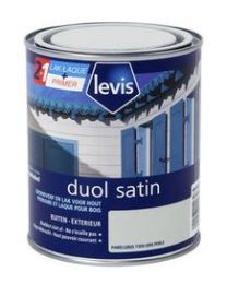 LEVIS DUOL HOUT VERF BUITEN SATIN PARELGRIJS 750ML