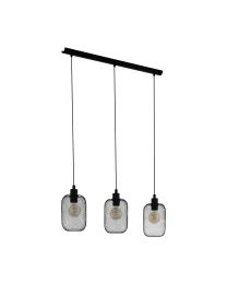 EGLO WRINGTON HANGLAMP ZWART 3x max 60W