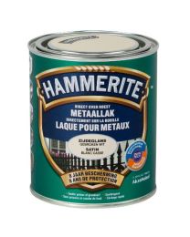 HAMMERITE LAQUE SATINÉE MÉTAUXANS BLANC CASSÉ 750 ML