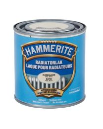 HAMMERITE RADIATORLAK ZIJDEGLANS RAL9010 250ML