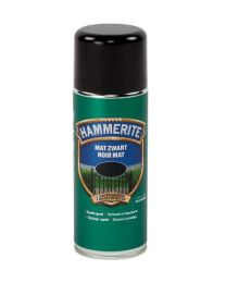 HAMMERITE LAQUE MATE NOIR MÉTAUX 400 ML