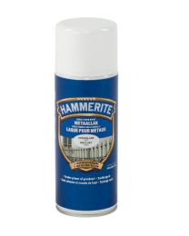 HAMMERITE LAQUE BRILLANTE MÉTAUX BLANC 400 ML