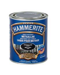 HAMMERITE LAQUE BRILLANTE MÉTAUX NOIR 750 ML