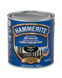 HAMMERITE HOOGGLANSLAK ZWART 2,5 L