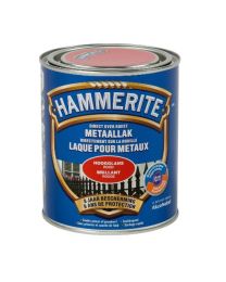 HAMMERITE LAQUE BRILLANTE MÉTAUX ROUGE 750 ML