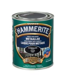 HAMMERITE LAQUE SATINÉE MÉTAUX NOIR 750 ML