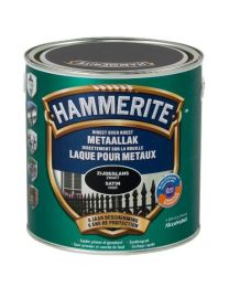 HAMMERITE LAQUE SATINÉE MÉTAUX NOIR 2,5 L