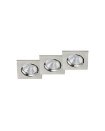 PAMIR METAAL NIKKEL MAT INCL. 3 X LED 5.5W 3000K 3