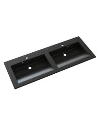 ALLIBERT SLIDE SOLIDSURFACE PLAN DE TOILETTE 120 CM - NOIR GRANITÉ