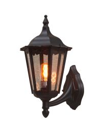 KONSTSMIDE WANDLAMP FIRENZE OPWAARTS 48cm MATZWART