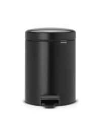 BRABANTIA NEWICON PEDAALEMMER 5L MAT ZWART