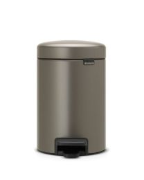 BRABANTIA NEWICON POUBELLE À PEDALE 3L AVEC SEAU INTERIEUR SYNTHETIQUE