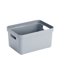 BOITE DE RANGEMENT SIGMA HOME 13L BLEU GRIS