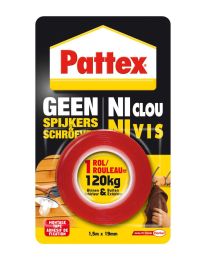 PATTEX MONTAGETAPE GEEN SPIJKERS EN SCHROEVEN 120KG