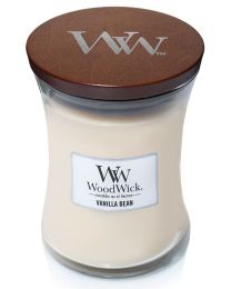 WOODWICK VANILLA BEAN MEDIUM CANDLE