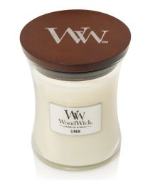 WOODWICK LINEN MEDIUM CANDLE