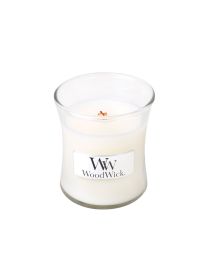 WOODWICK WHITE TEA & JASMINE MINI CANDLE