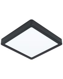 EGLO FUEVA 5 PLAFONDLAMP VIERKANT ZWART 16.5W