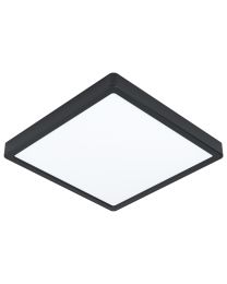 EGLO FUEVA 5 PLAFONDLAMP VIERKANT ZWART 20W